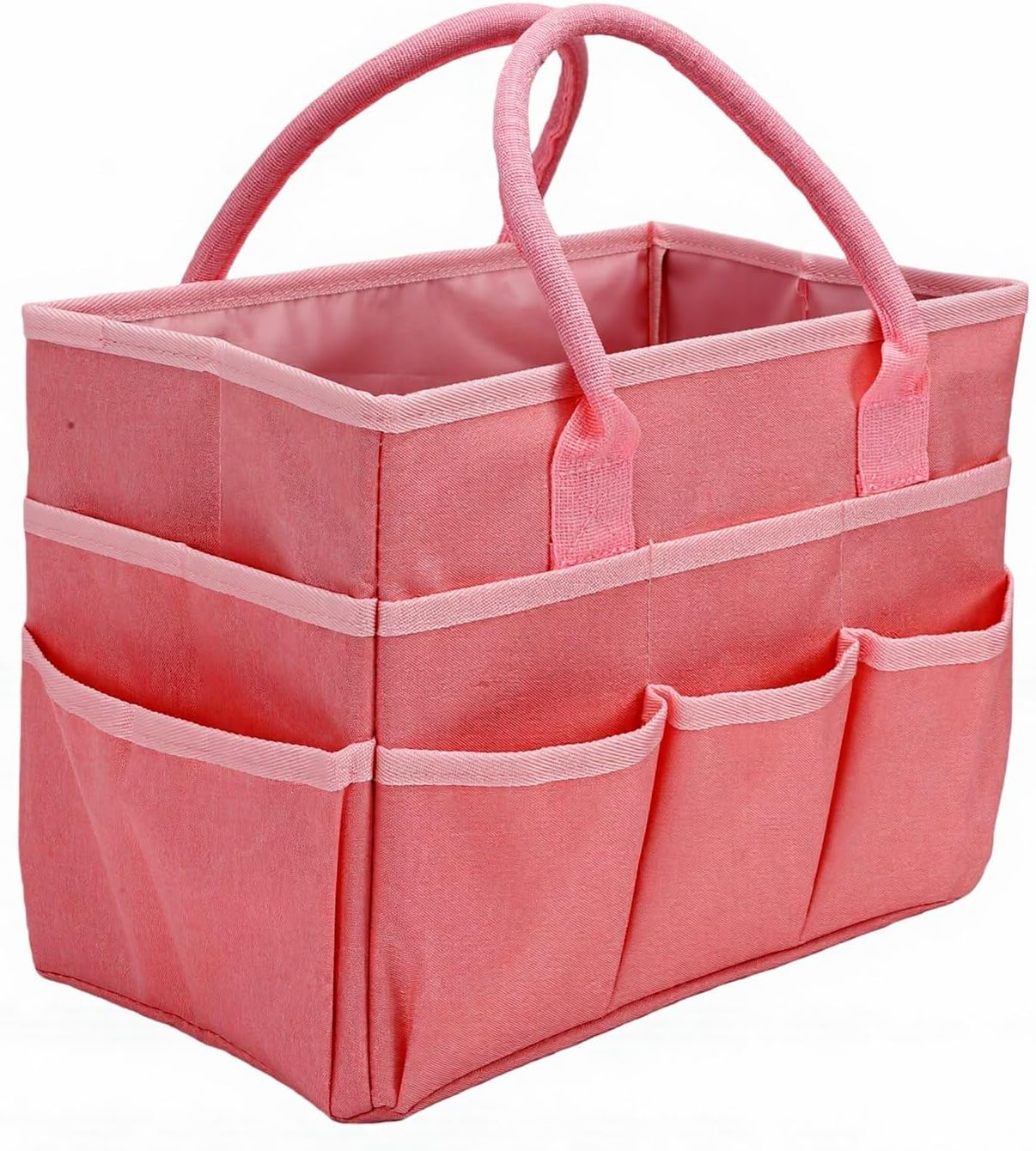 Pssopp Craft Storage Tote Multi Pockets Craft Bag, Oxford Cloth Large Capacity Tear Proof Art Storage Tote for Teachers for Sewing Scrapbooking Supplies