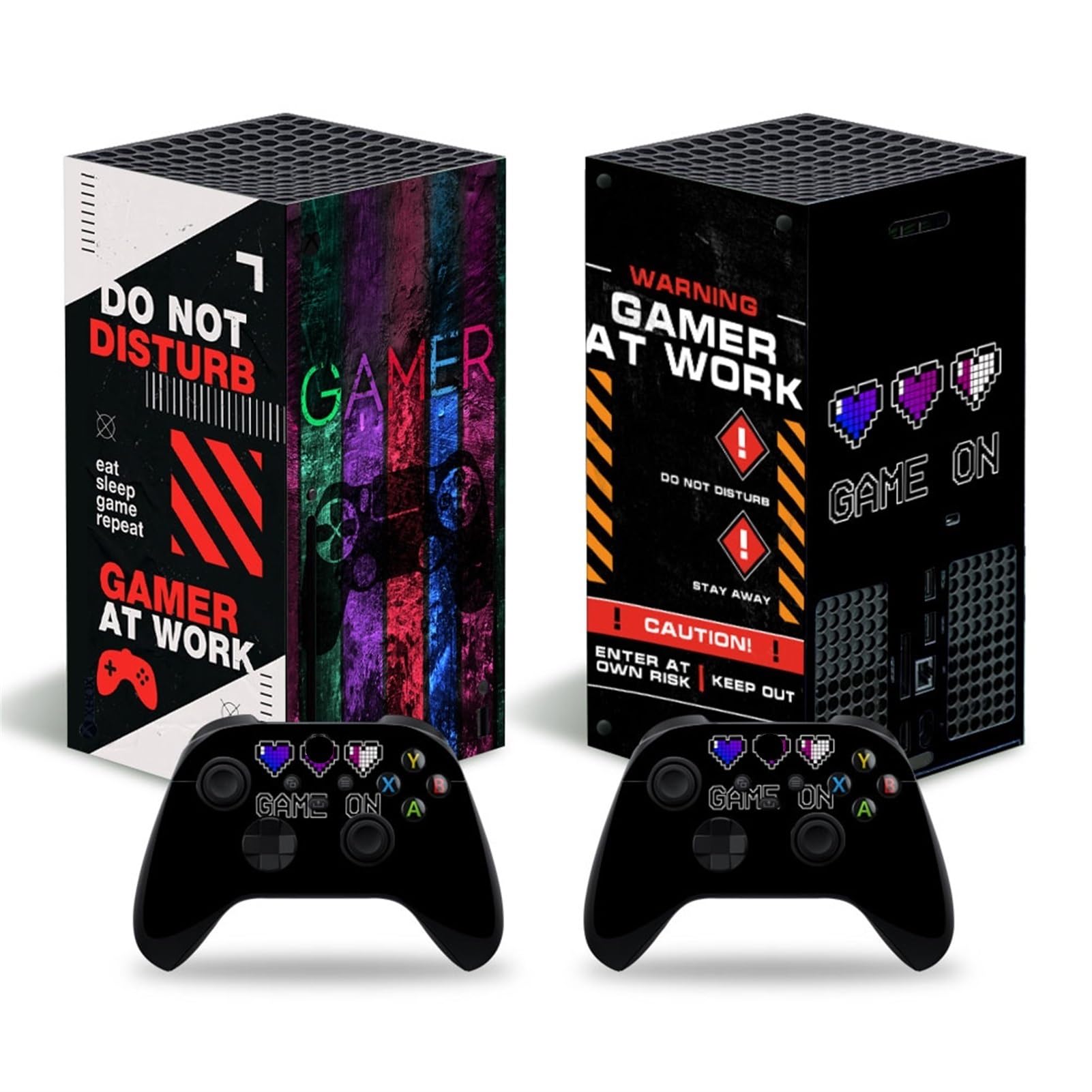Housse Protection Vinyle Console pour Xbox Series X Skins Wrap Sticker avec Deux Autocollants Contrôleur sans Fil Gratuits(99733) Cachettes Contrôleur (Color : 2)