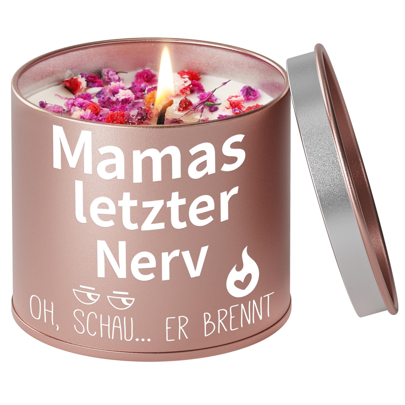 Kerze mit Botschaft Mutter