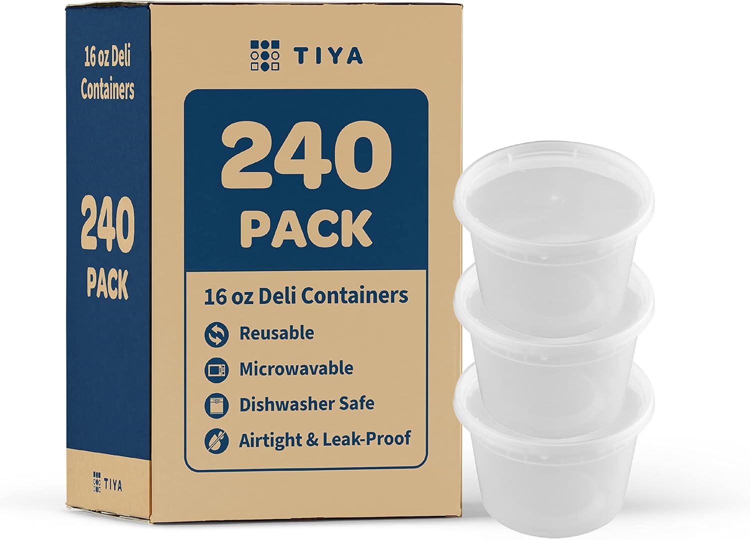 TIYA Takeout Food Containers 16oz Bulk 240 Pack Philippines Ubuy