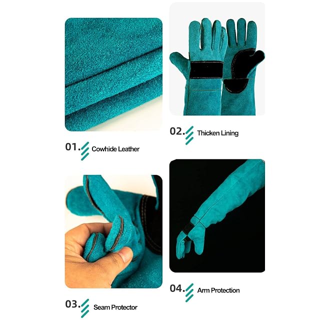 Foto 5 de 8 de Eayoly Guantes para manejo de Animales