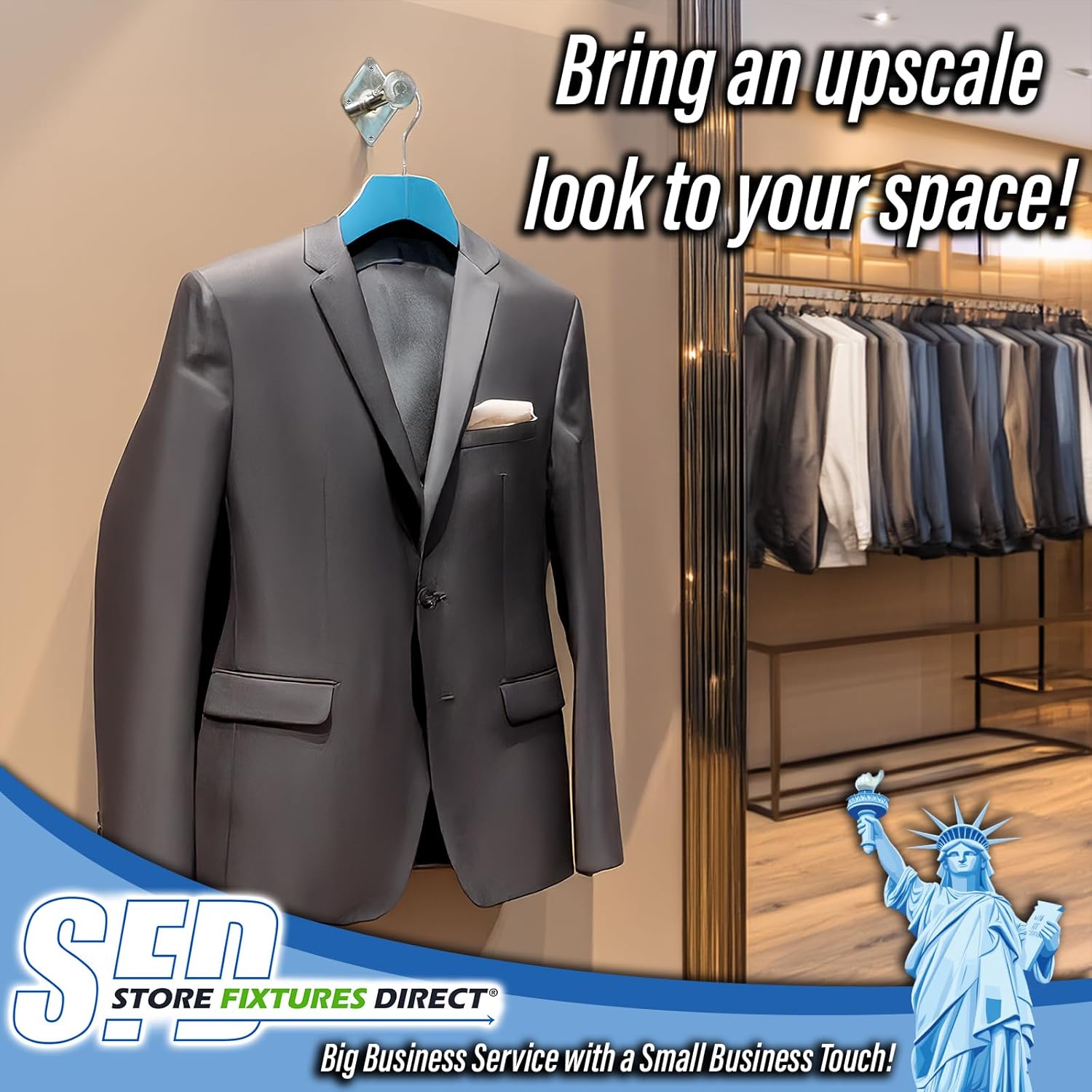 STORE FIXTURES DIRECT Wall Mount Dressing Room Hook with Round Disc End, 3" Deep, Chrome, 5 Pack