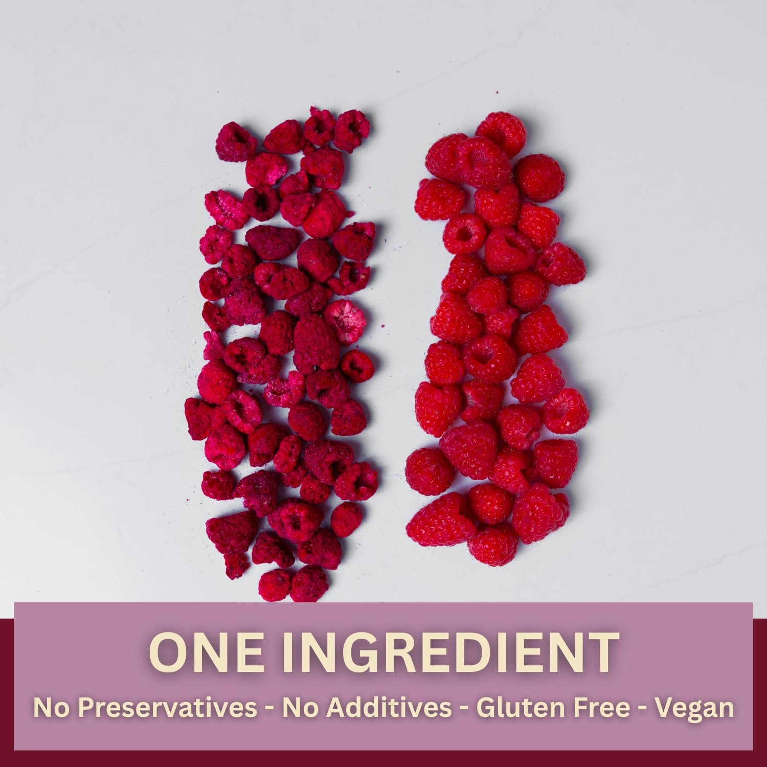 Wise Harvest Freeze-Dried Raspberries – Five 1oz Packs | Single Ingredient Snack | 100% Real Fruit, No Sugar Added, Just Crunch | Healthy Vegan Gluten-Free Snack for Kids & Adults