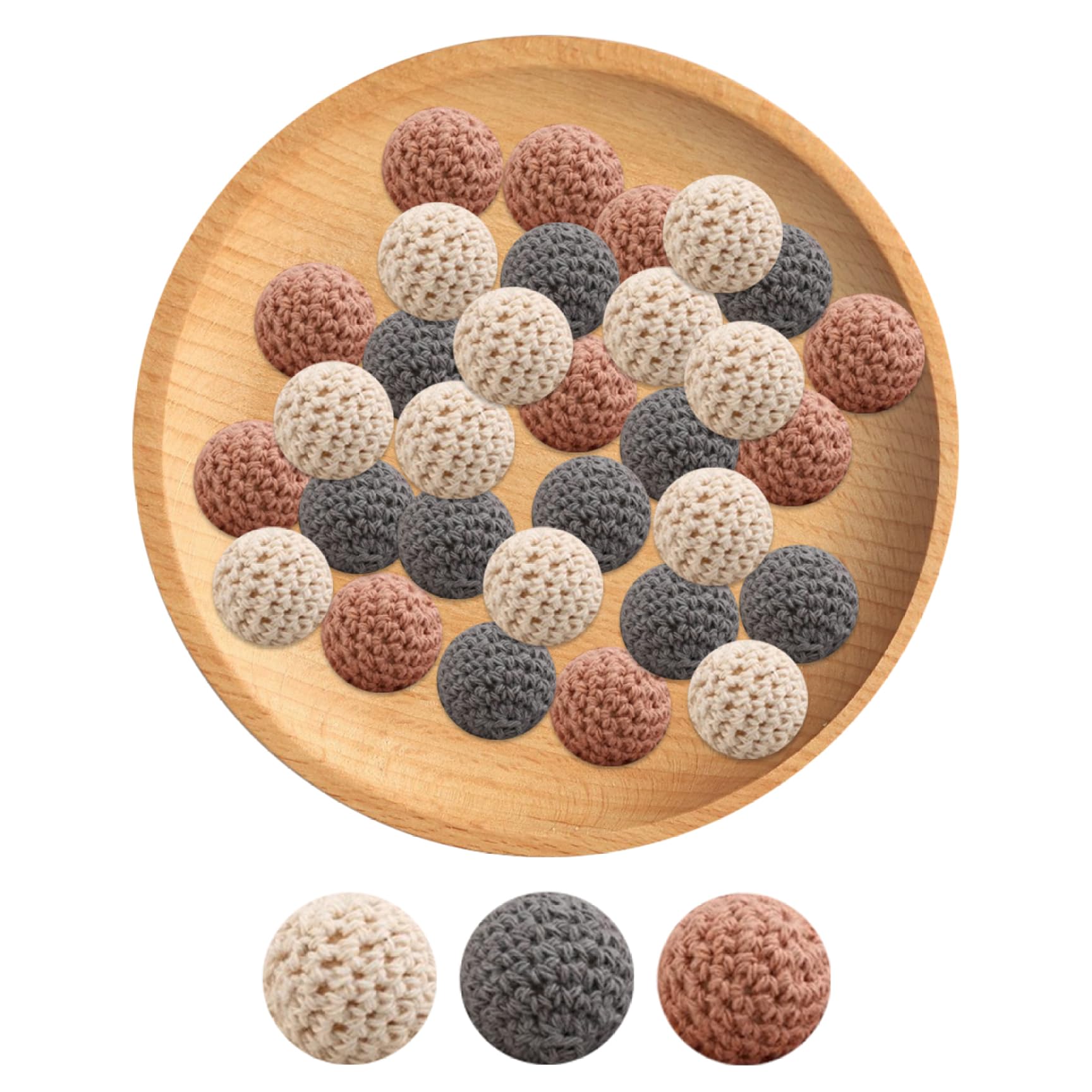 SMELEYOU Kits De Perles, Perles De Crochet 20 Mm Round