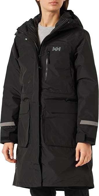 Helly-Hansen womens Rigging Waterproof Breathable Rain Coat Jacket With Hood