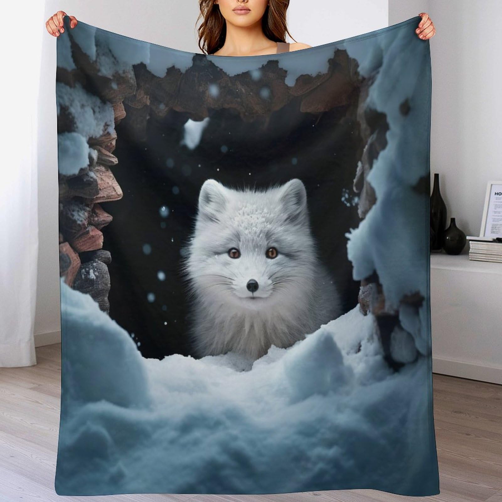 Couverture en peluche chaude pour des soirées cocooning confortables sur le canapé
