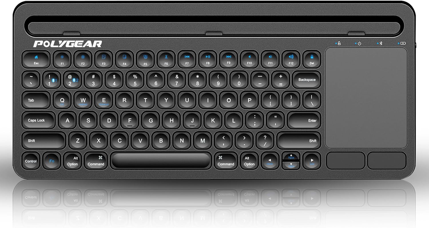 POLYGEAR BTX5050 Stylish Bluetooth Keyboard with touchpad