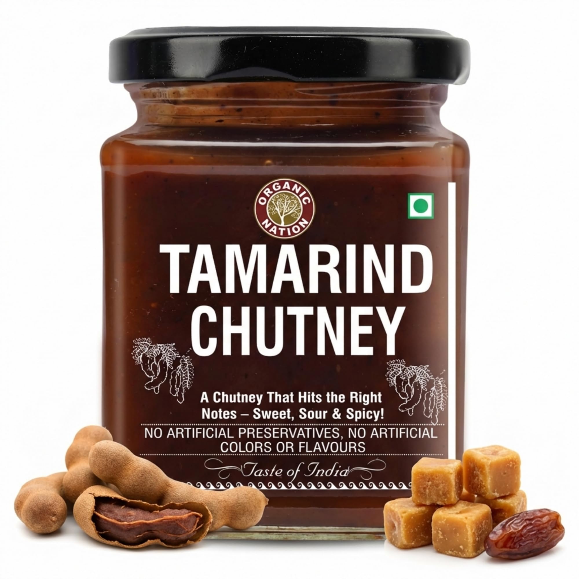 Organic Nation Tamarind Chutney 300g | Sweet & Tangy Indian Dip | Natural Ingredients | No Preservatives | Imli ki Chutney-picture-12