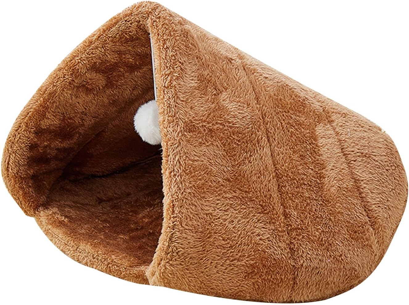 Teepee Shape Pet Tent Bed for Small Dogs Machine Washable Cave, E | Teepee Shape Soft Plush Condo Machine Washable Cave Dog House for Small Dogs