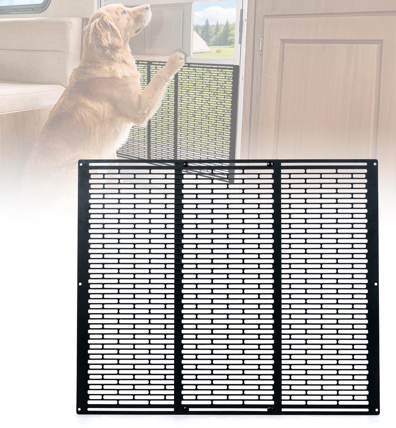 Toplamper RV Screen Door Protector Heavy Duty Camper Screen - exterior | Mubboo