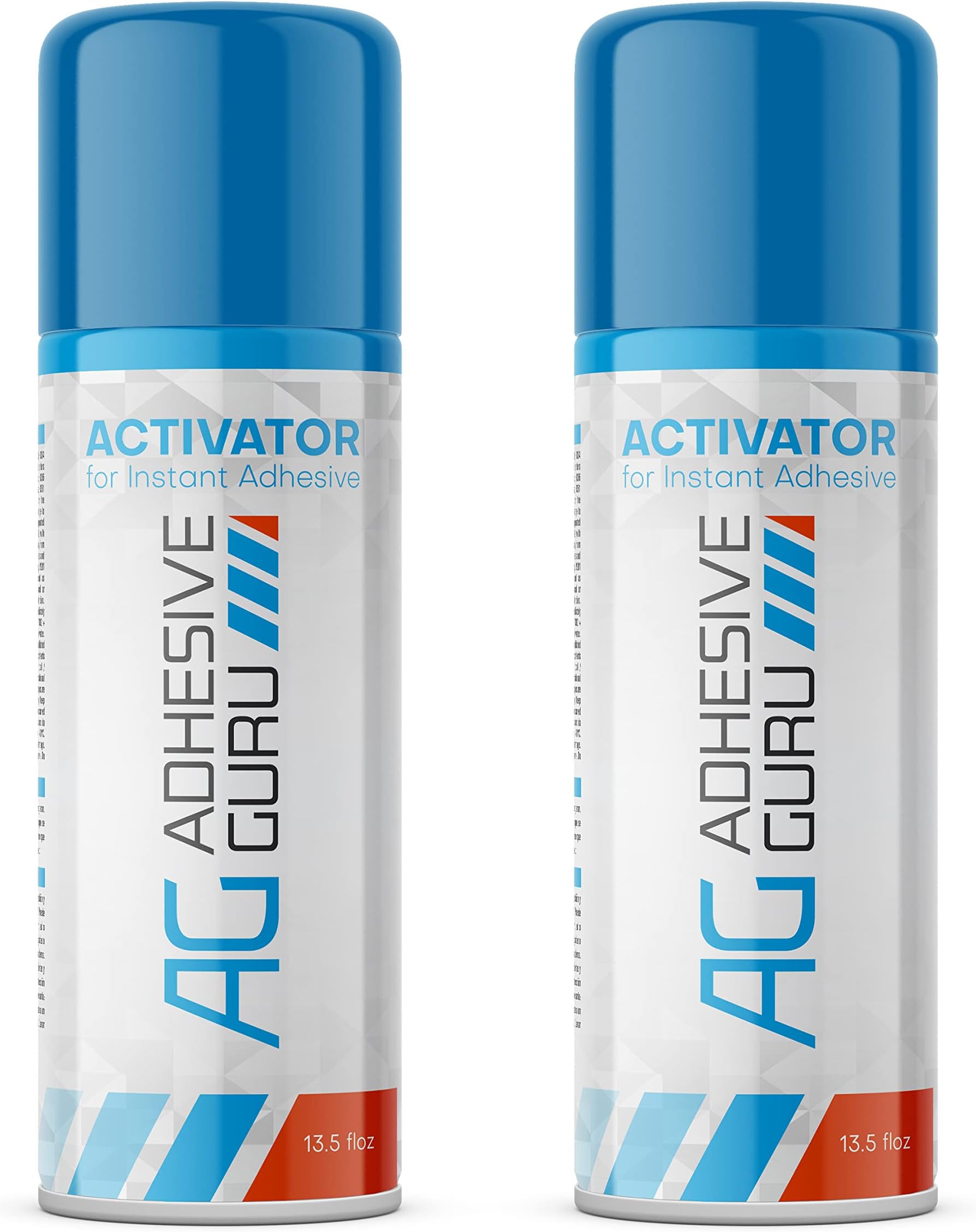 Adhesive Guru CA Glue Accelerator Spray (2 x 13.5 fl oz) Aerosol Activator for Super Glues - It is not a Glue by Itself - 2 Pack