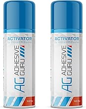 Adhesive Guru CA Glue Accelerator Spray (2 x 13.5 fl oz) Aerosol Activator for Super Glues - It is not a Glue by Itself - 2 Pack