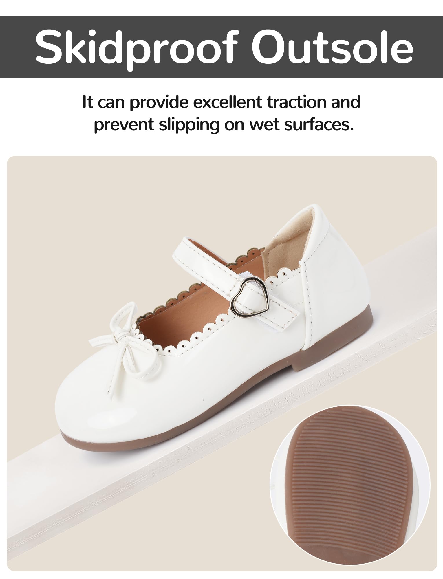 SEAUR Mode Chaussures Mary Jane Fille Chaussures de Cérémonie Mariage Princesse Enfant Ballerines Mary Jane Cuir 21-30 EU