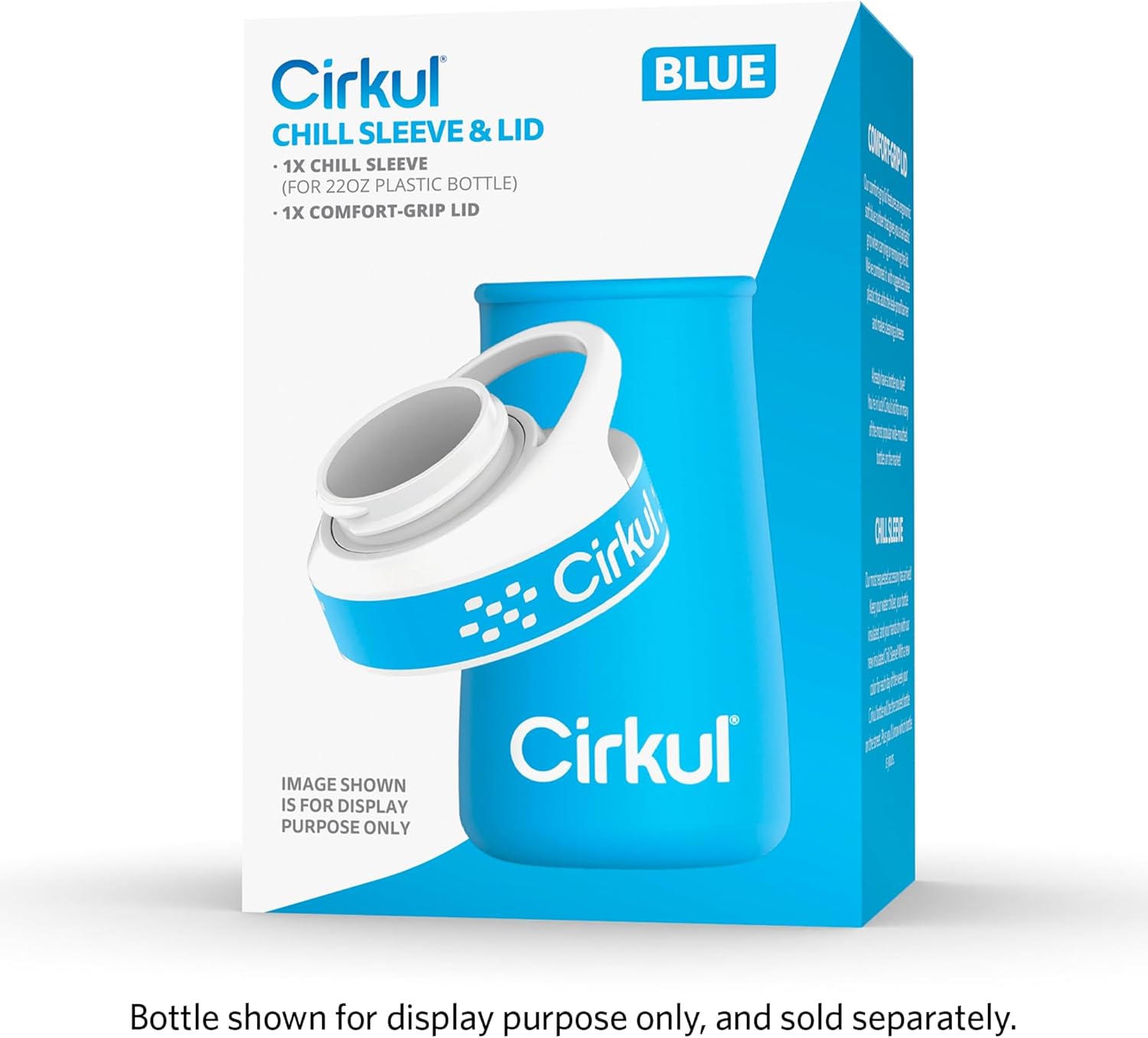 Cirkul Chill Sleeves and Lids for 22oz. Plastic Bottle
