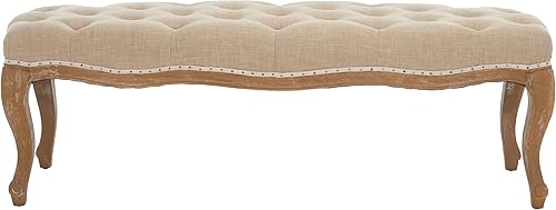 Safavieh Mercer Collection Randy Banco de lino beige Trigo / Crema Natural,Diseño de hongo,Sea Mist,https://www.amazon.com/dp/undefined
