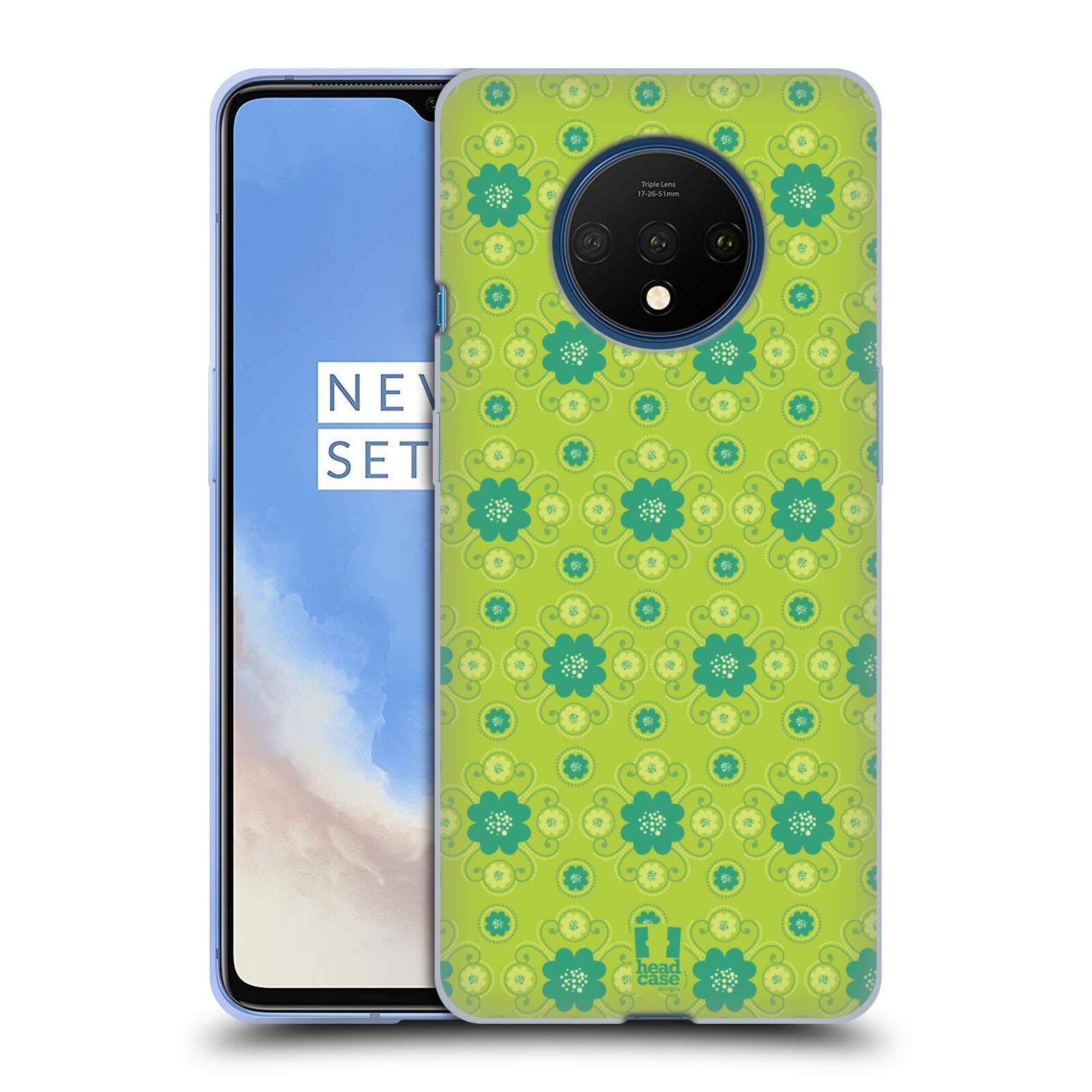 Head Case Designs Handyhülle Für OnePlus 7T – Vergissmeinnicht Blumen Design, Soft Gel, Ultra Dünn, Kratzfester Schutz