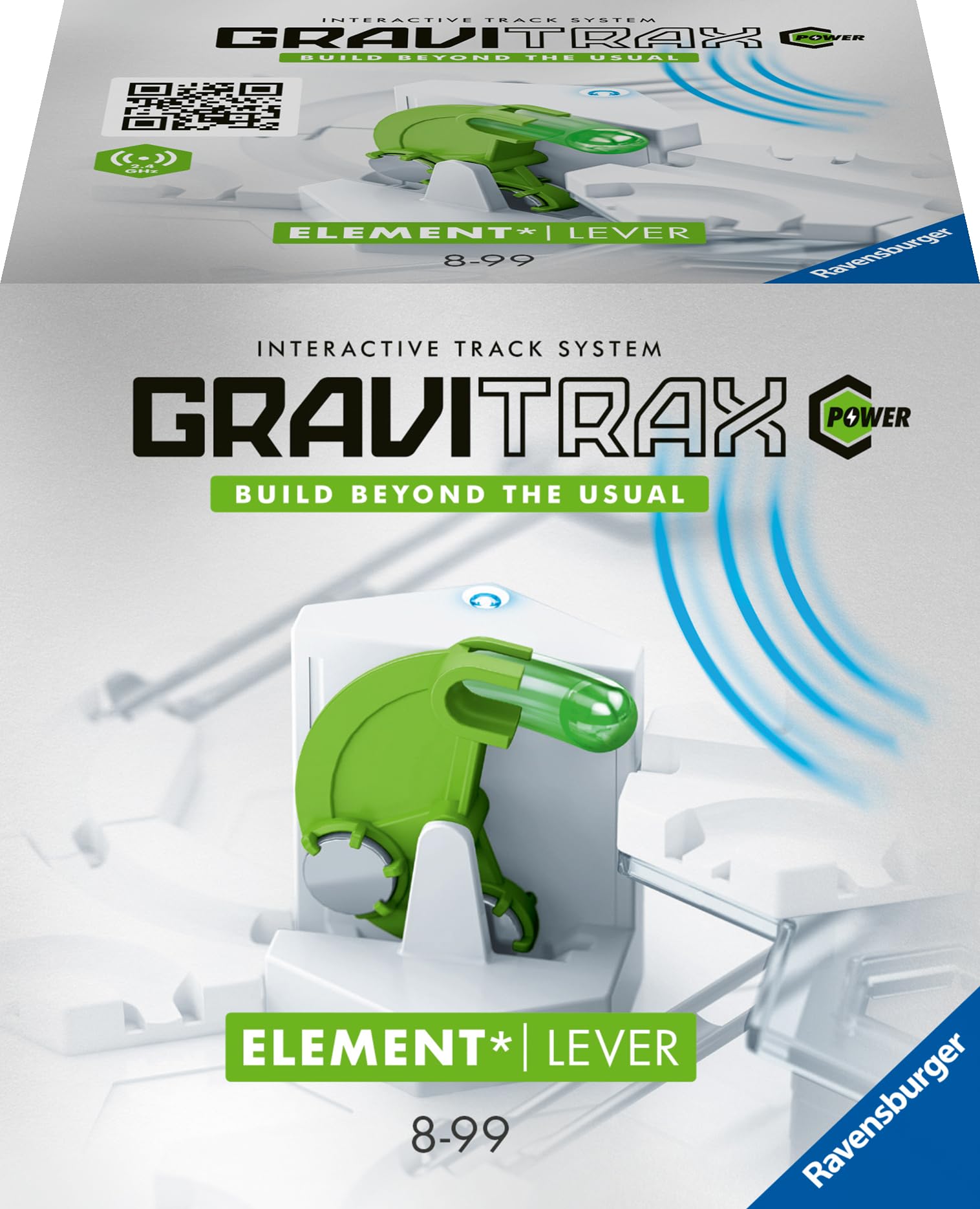 Ravensburger GraviTrax Power Element Lever. Elektronisches Zubehör für Kugelbahnen für Kinder ab 8 Jahren. Kombinierbar mit Allen GraviTrax Produkten und -Linien