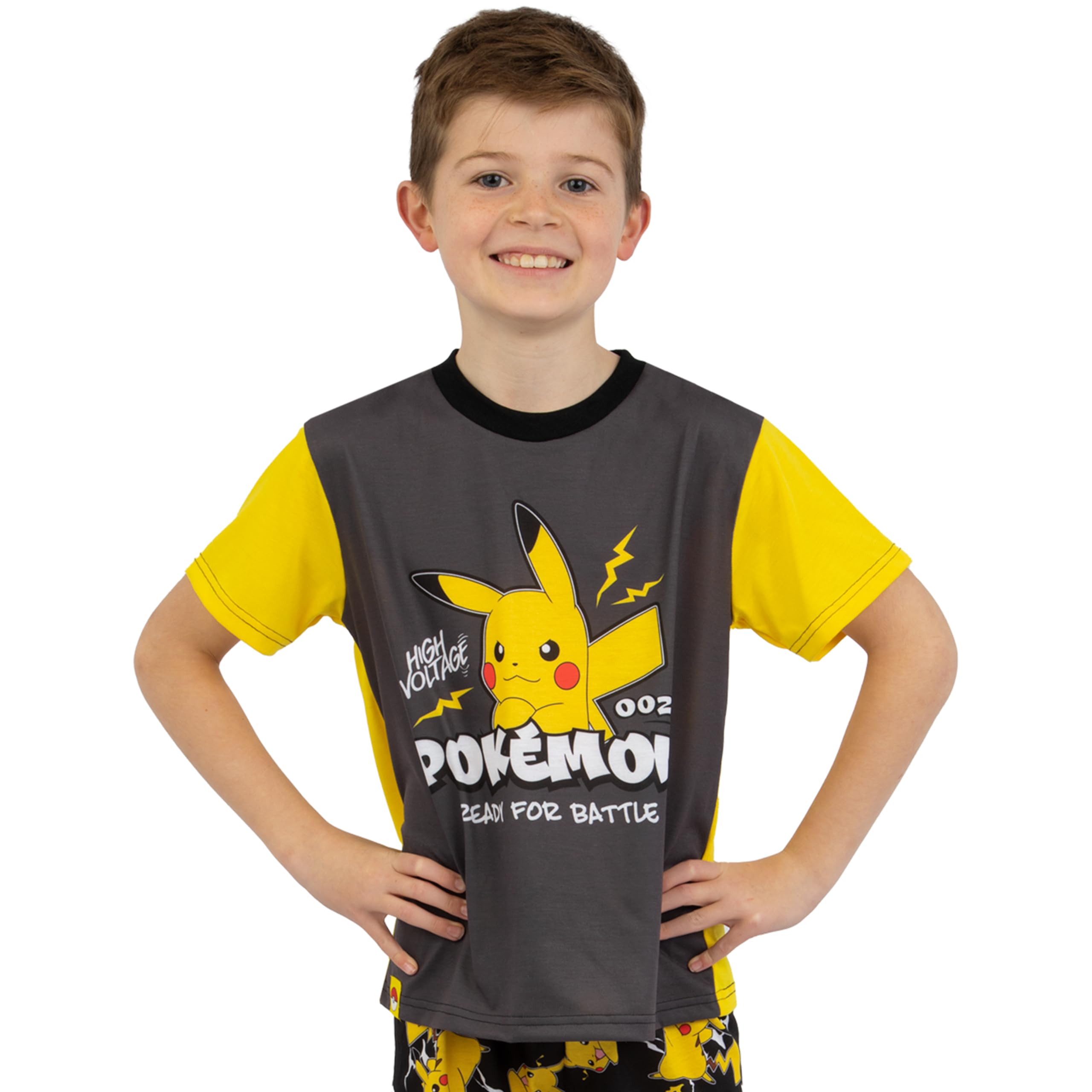 Pokémon Pyjama | Pyjama Garçon Pikachu | PJs pour Enfants | Ensemble PJ Garçon à Manches Courtes