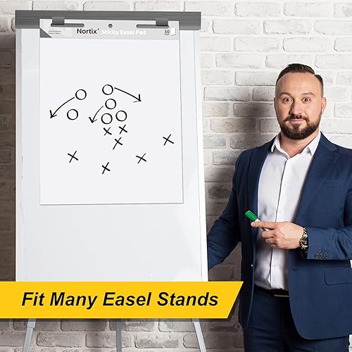 Miniatura 10 de Nortix Almohadillas adhesivas para caballete, versátil y mejorada para caballete adhesivo de mesa con superficie de borrado en seco para