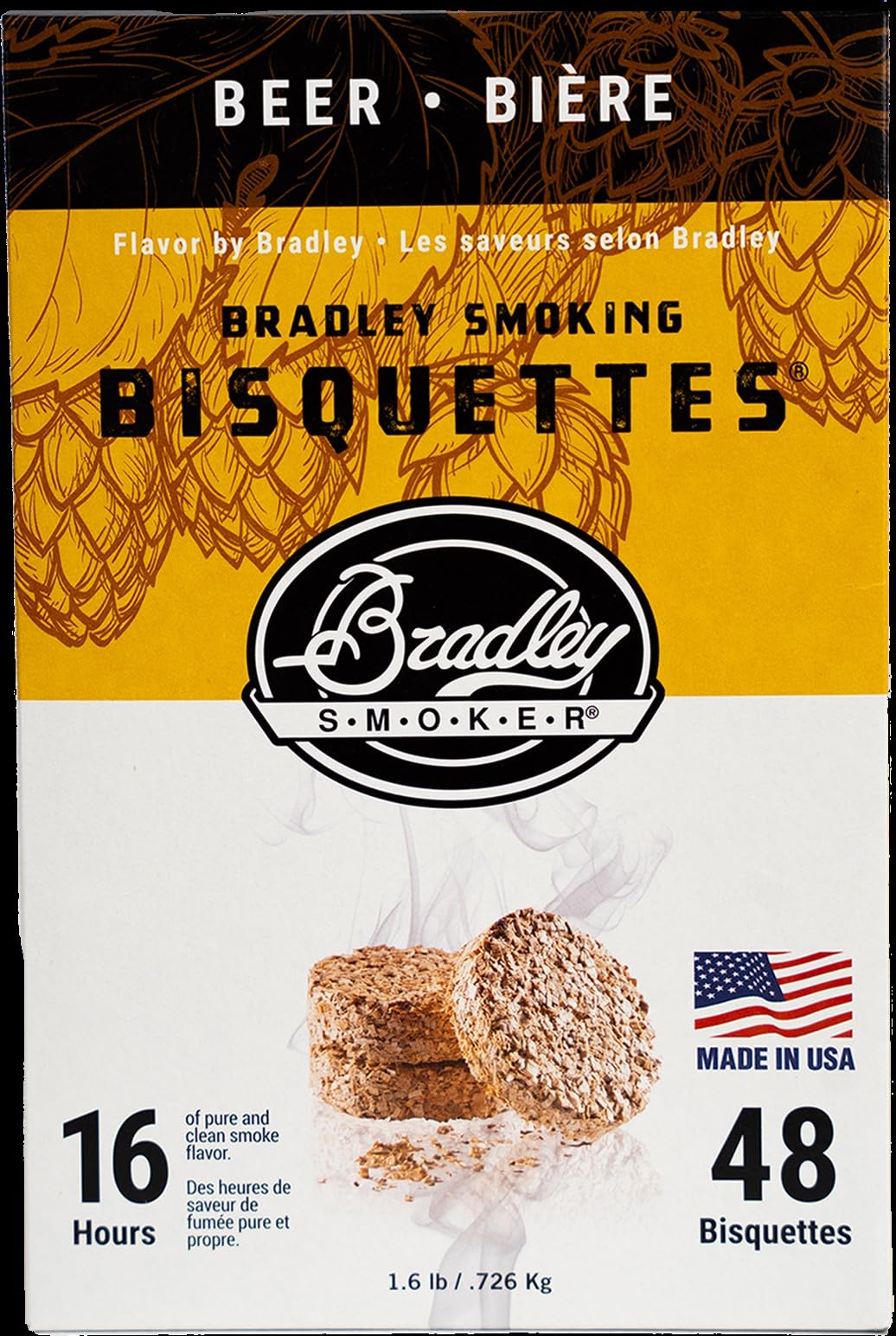 Bradley Smoker 4015282-SSI Bradley Smoker Beer Flavor Bisquette - 48 pack - multi, N/A