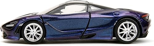 Miniatura 3 de Jada 34660 - Modelo de auto fundido a troquel de serie 720S azul metálico con parte superior negra y rosa Slips Series 132