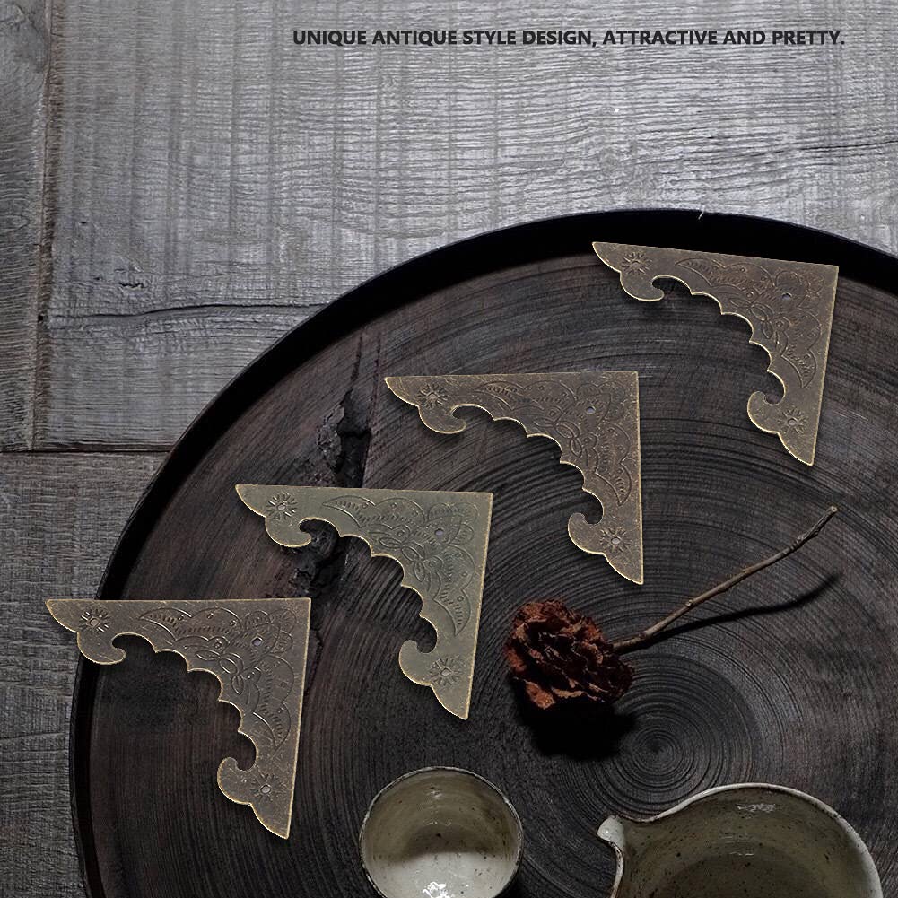 Protezioni Angolari Decorative In Metallo - 12 Pezzi, Stile Vintage, Per Mobili E Scatole