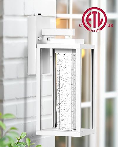 Miniatura 44 de VIANIS Accesorios de iluminación exterior negros para montaje de pared para casa, paquete de 2 luces de porche al aire libre del atardecer al