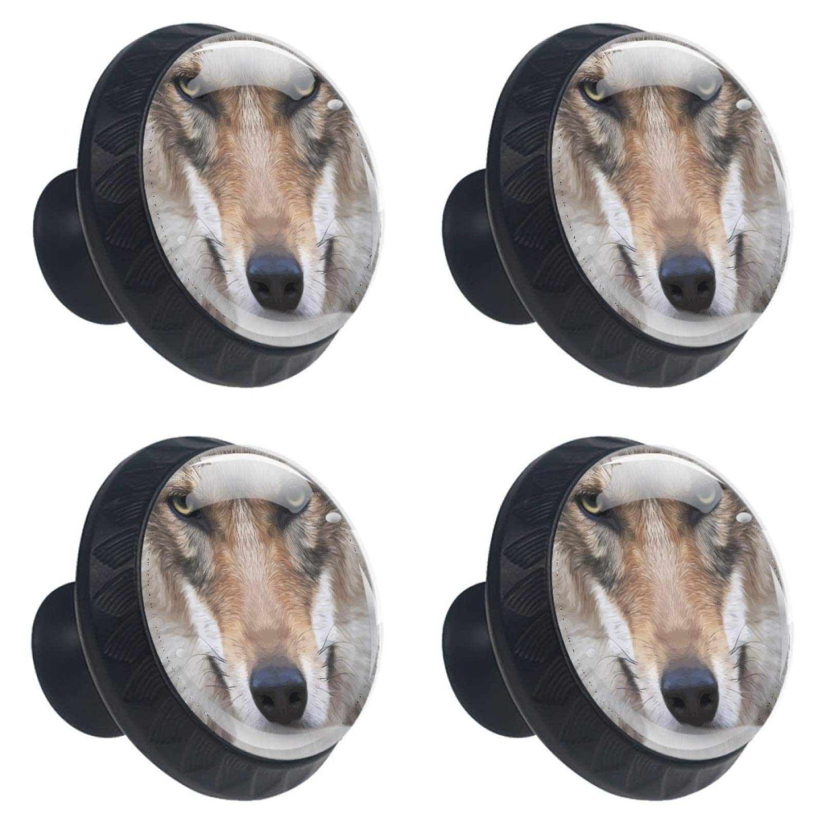 Boutons de meuble en verre loup pour relooker une commode de chambre d'enfant