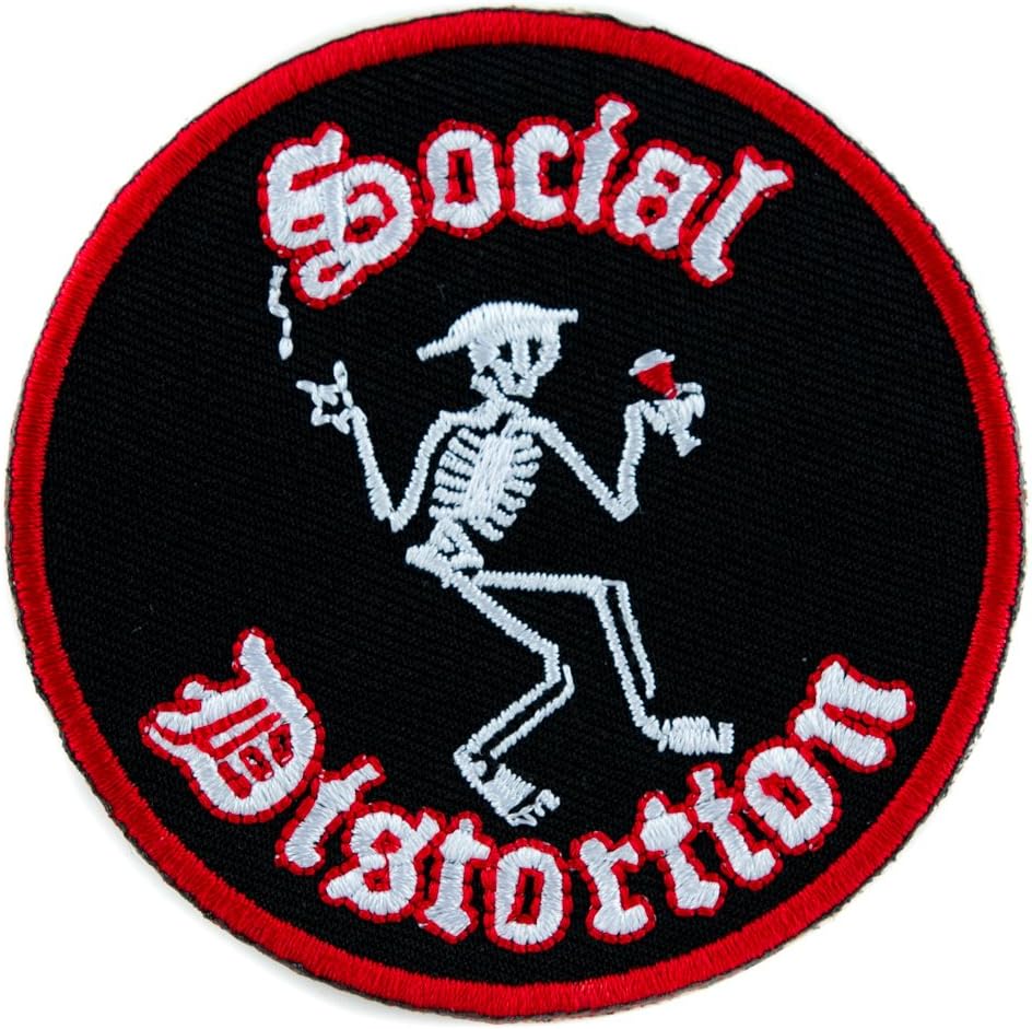 Social Distortion Punk Rock Band Patch Iron on Applique Alternative Clothing Ball and Chain