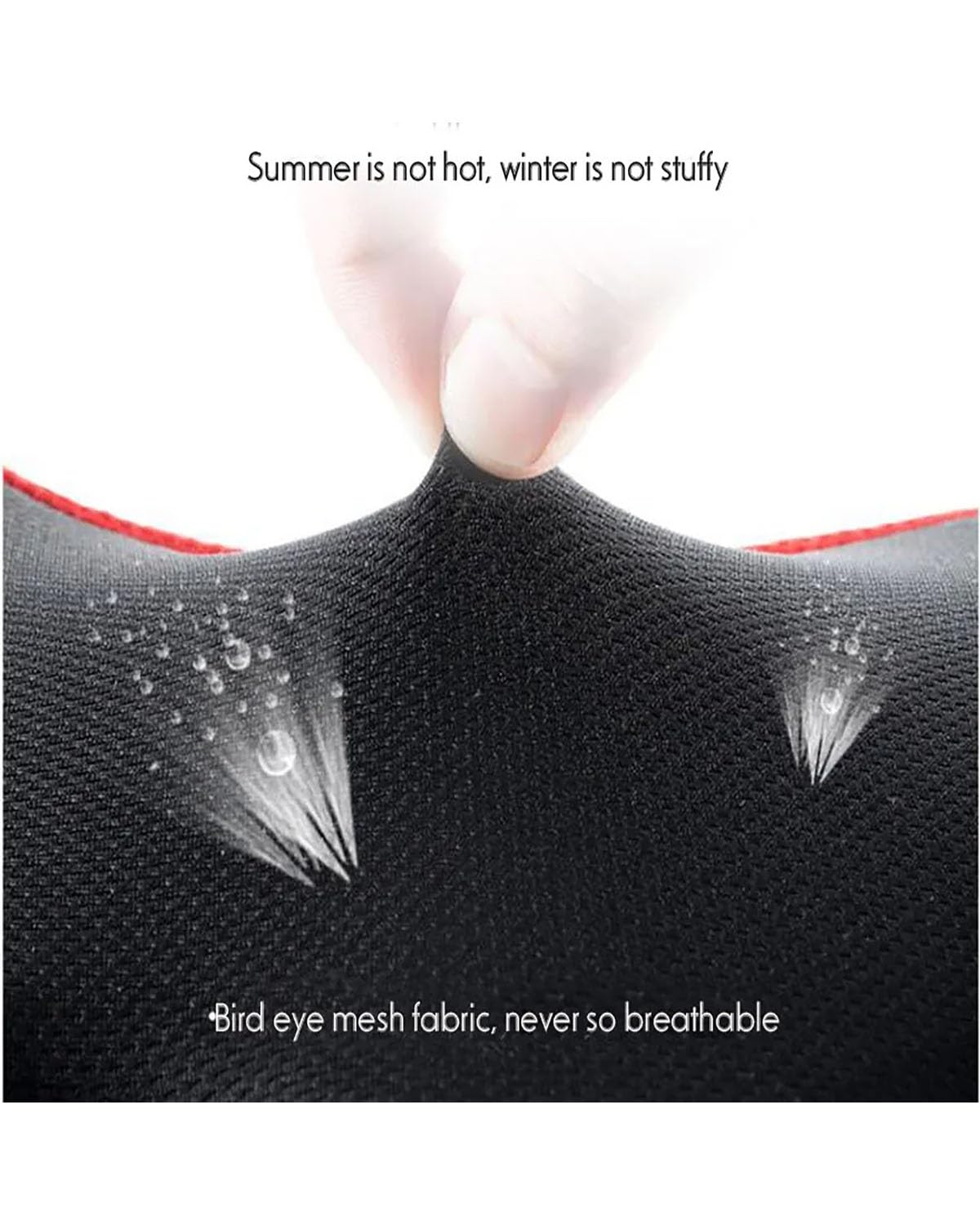 Coprisedile Auto Per Il Coccige Sciatica Sollievo Dal Dolore Lombare Memory Foam Cuscino Del Sedile Coccige Ortopedico Cuscino Per Sedia Da Ufficio Per Auto Cuscino Per Seggiolino Auto(-02-Black red)