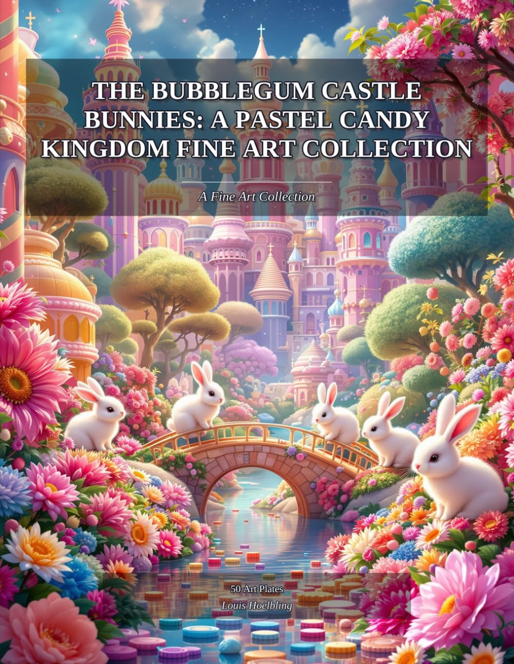 The Bubblegum Castle Bunnies: A Pastel Candy Kingdom Fine Art Collection
