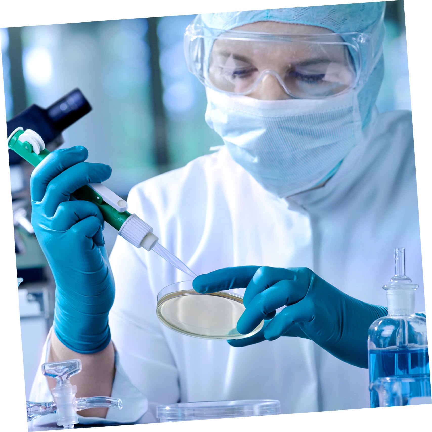 Vorgegossene Agarplatten 20 Stück für Wissenschaftliche Experimente | Laborbedarf im 7-cm Format, Einfache Handhabung, für Schule und Laboranwendung