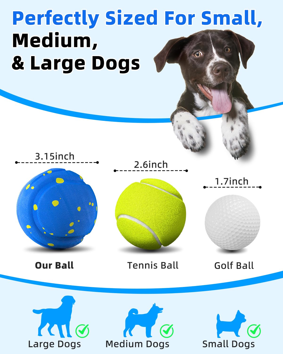 Juguetes interactivos para perros medianos y grandes, regalo de cumpleaños, juguete interactivo indestructible para masticadores agresivos, juguetes antiaburrimiento, material duradero