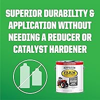 Vista 6 de Rust-Oleum Farm & Implement 280176 - Pintura esmaltada, galón, naranja (Allis Chalmers Orange)