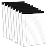 8 Pack White Legal Pads 8.5 x 11 Wide Ruled Note Pads 8.5 x 11