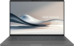 ASUS Zenbook A14; Copilot+ PC, Ultrathin Laptop, 14” WUXGA OLED, Snapdragon X Processor, 32 GB Memory, 1TB SSD, Wi-Fi 6E, Iceland Gray, UX3407QA-DS51-CA