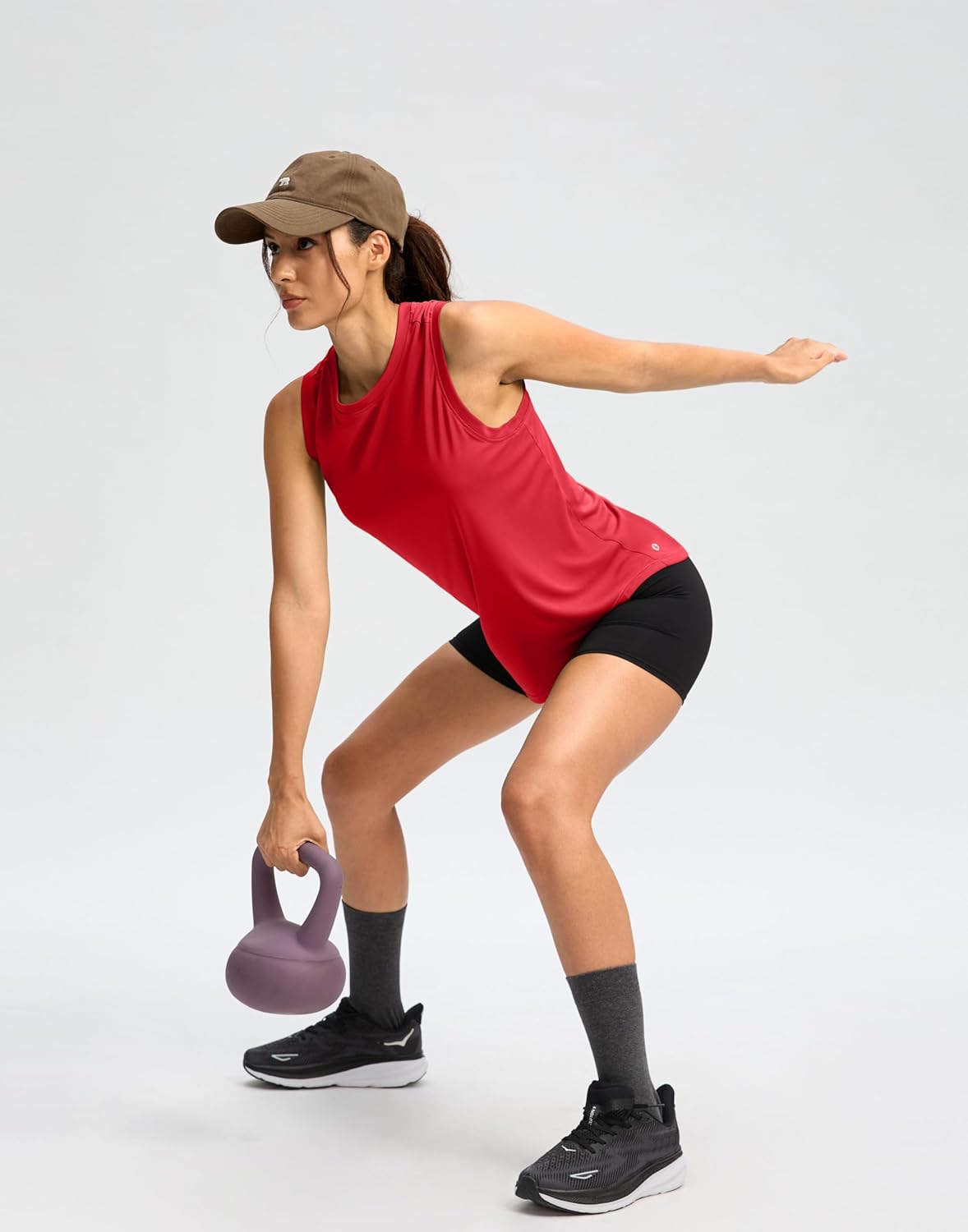 SANTINY Women's Sleeveless Workout Tops Lightweight Tennis Yoga Athletic Running Shirts Racerback Tank Tops for Women - Image 6