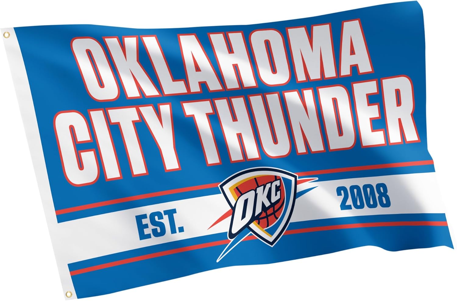 Desert Cactus Oklahoma City Thunder Flag NBA 100% Polyester Indoor Outdoor 3x5 feet National Basketball Association Team Flags (Flag Z)