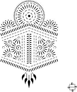 Aphrodite Temporary Tattoo Sticker Stencil For Henna Body Art by Mihenna