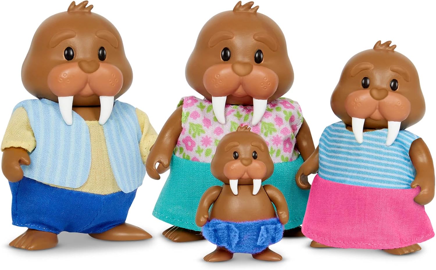 Li'l Woodzeez Tuskaroo Walrus Family Figures with Storybook Set, Playsets image 2