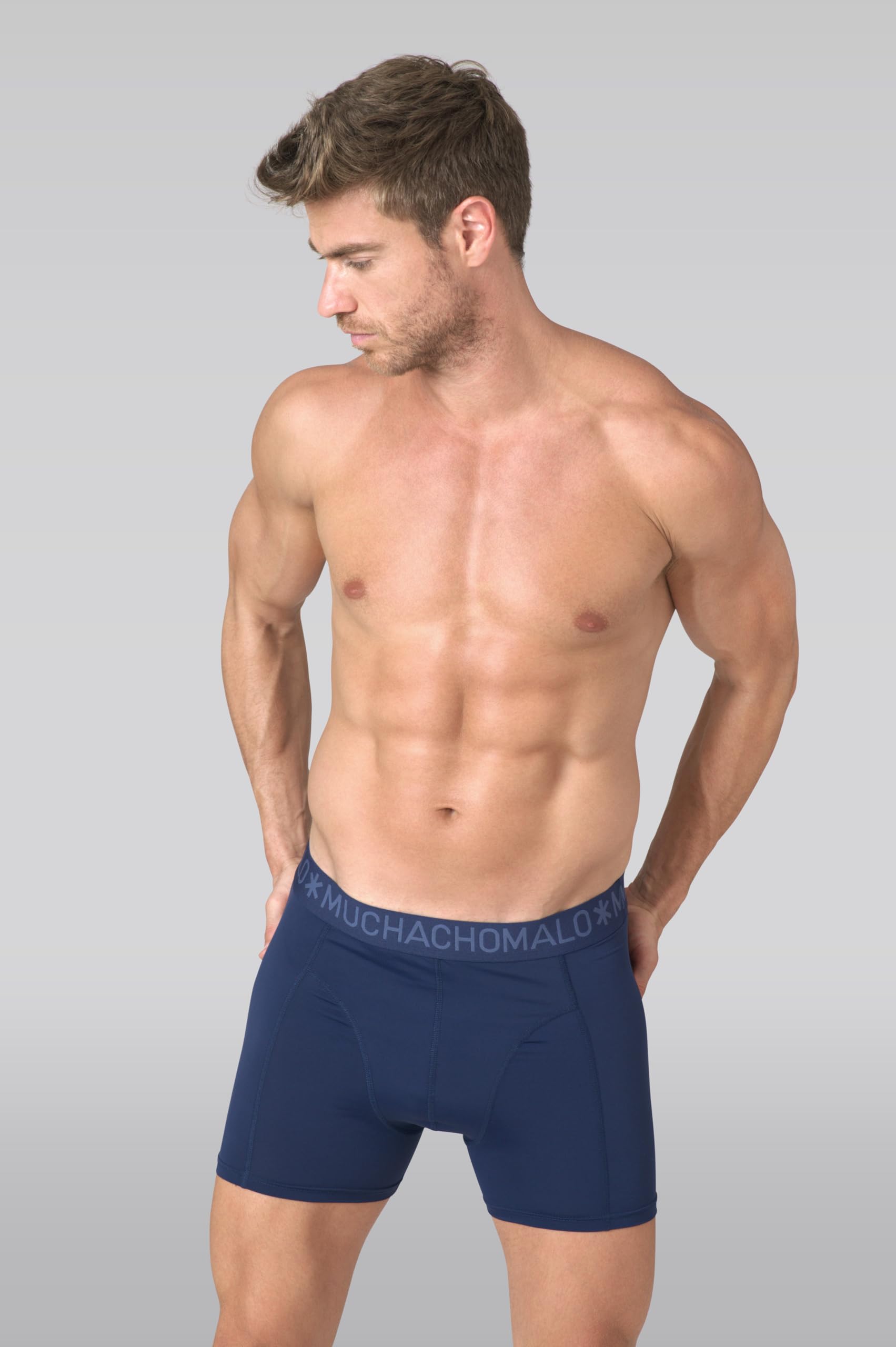 Muchachomalo Hombre Bóxer 6-Pack Liso Microfibra Cinturilla Elástica