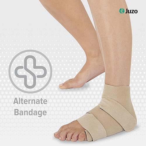 Miniatura 10 de Juzo Reversible Versátil Soporte 30-60mmHg Tobillera Compresión Wrap