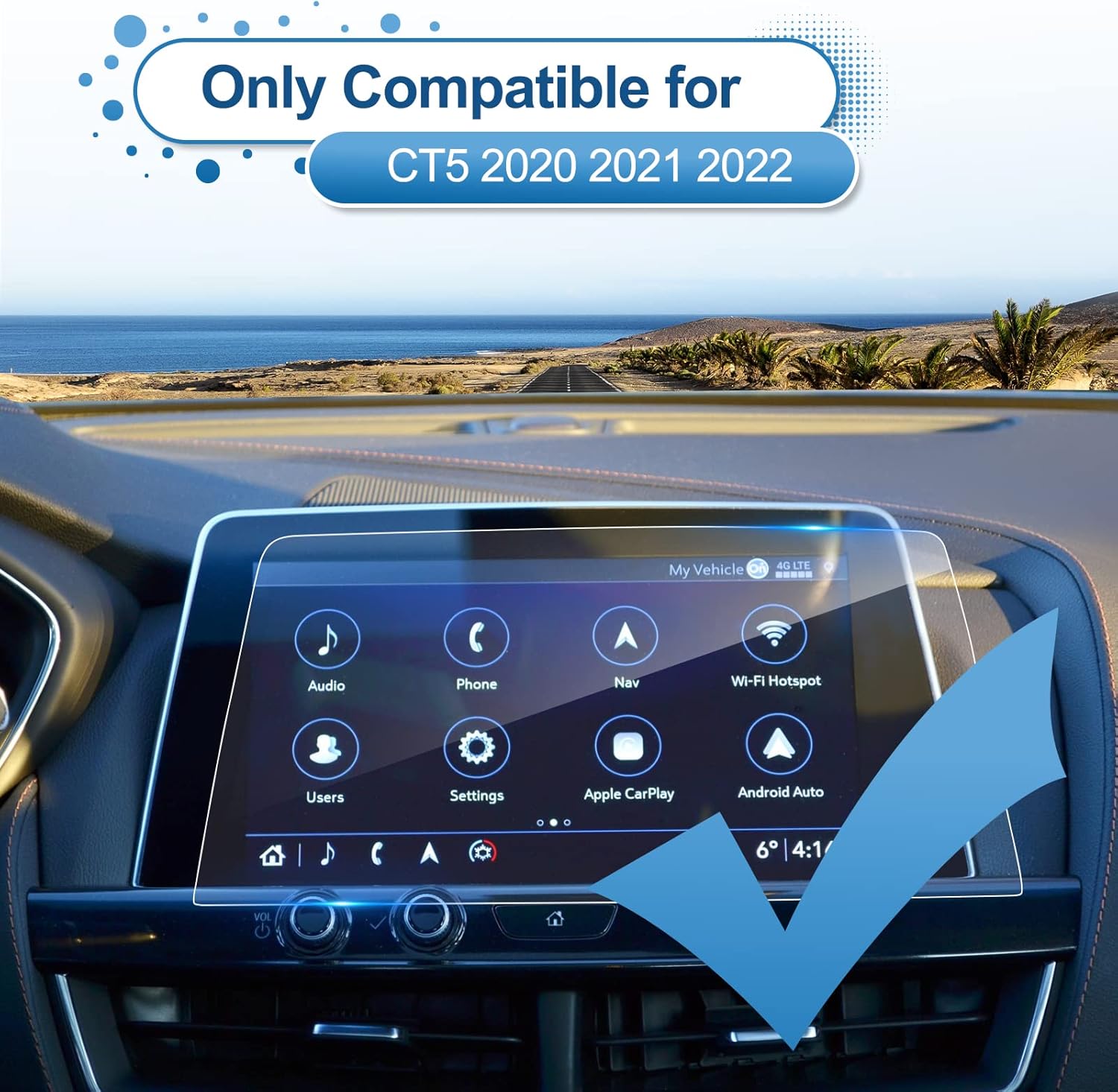 coleya 2020 2021 2022 2023 cadillac ct5 screen protector for cadillac ct5 10inch touch screen 2023 ct5 tempered glass 2022 cadillac ct5 accessories hd