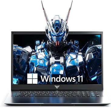 MALLRACE Laptop 18.5 Inch with 8000 mAh Battery,Intel N150 Processor UP to 3.6GHZ,16GB DDR4 RAM 512GB SSD,WiFi,Full HD IPS Display,2026 Windows 11 Laptops Computer for Business Office Student