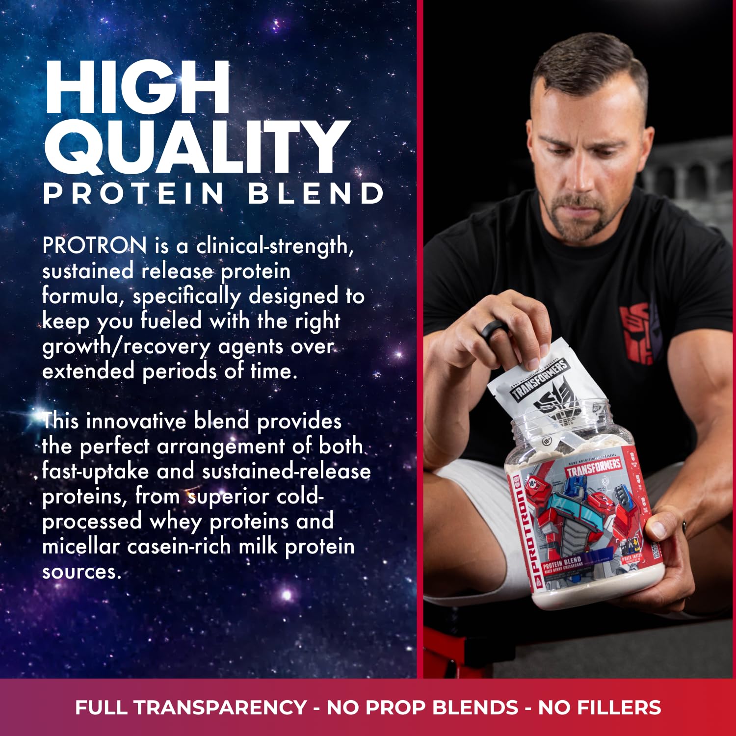 Core Nutritionals Transformers Protron Protein, Mixed Berry Cheesecake — Amazon image 4