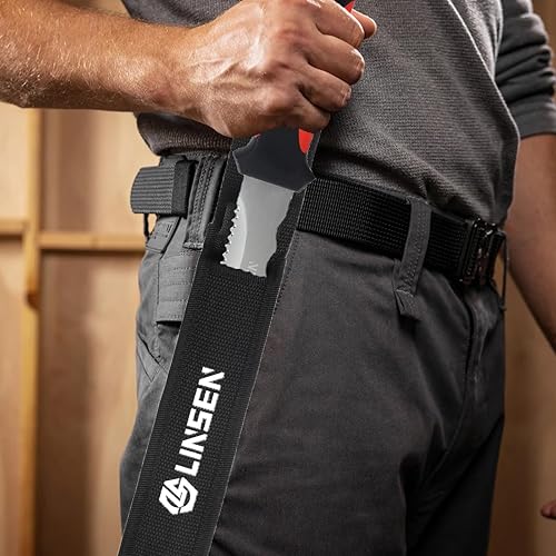 Miniatura 2 de PAXLINSEN Cuchillo de jardín de acero inoxidable con hoja de 11 pulgadas, cortador de césped de doble cara, cuchillo de jardín para reparación de