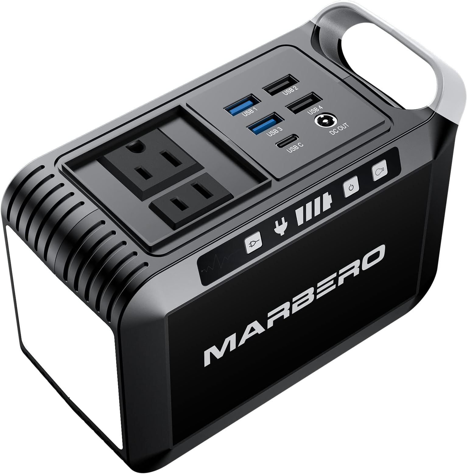 MARBERO Portable Power Bank with AC Outlet, 120W/110V Portable Battery Bank, 24000mAh Charger, AC Outlet Power Supply, Outdoor Camping Power Station