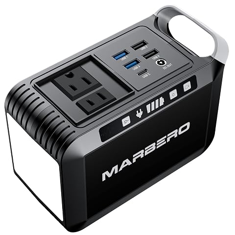 MARBERO Portable Power Bank with AC Outlet Peak 120W 110V Portable Laptop Battery Bank 24000mAh Charger Power Supply