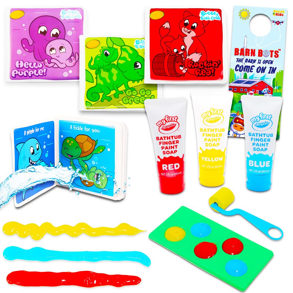 Crayola Bath Super Set -- 5 Crayola Bath Paint Soap Tubes, 5 Bath Pens, 3 Bubble Bath Tubes (13 Pc Set)