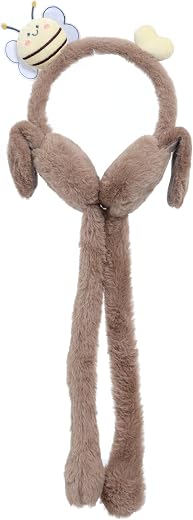 FabSeasons Earmuffs with Moving Flaps for Kids (5+ Years) &amp; Adults – Warm Winter Ear Warmers, Thermal Fleece Ear Protecto...